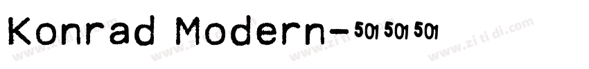 Konrad Modern字体转换